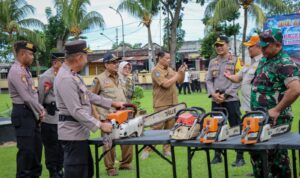 Apel Gelar Pasukan Penanggulangan Bencana Alam di Lombok Barat