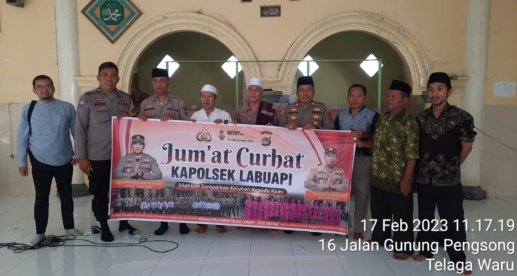 Jumat Curhat Kapolsek Labuapi di Ponpes AL -ISTIQOMAH Desa Telagawaru, Meminta Kegiata